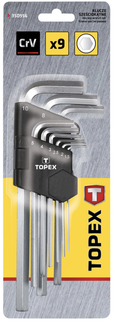 Topex Imbuszulcs készlet hosszított 9 darabos