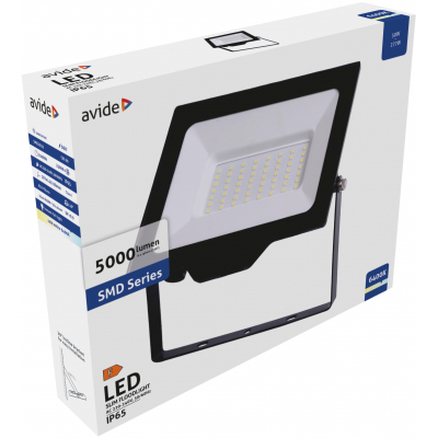 Avide LED reflektor slim SMD 50W CW 6400K